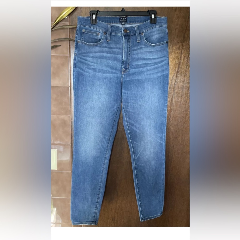 J Crew Factory Women’s Jeans Size 30 Blue 9” High Rise Skinny Denim Stretch